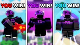 Winning With Every WIN EFFECT In Roblox BedWars..