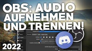 OBS: Discord AUDIO TRENNEN/AUFNEHMEN! | Deutsches Tutorial | 2024