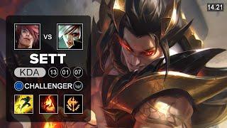 Sett vs Riven Top - EUW Challenger - Patch 14.21 Season 14