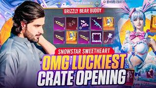 OMG  luckiest Crate Opening  | Snowstar Sweetheart | PUGM Glit set | Grizzly Bear Buddy