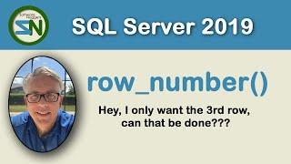 How to find the nth row from the results of a SQL Statement, using SQL Server.