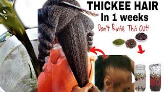 NoJoke!Use This for Fuller n Thicker Hair|Don't Rinse out!Faster Hairgrowth wit Moringa n Cloves