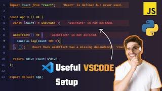Vscode Useful Setup for javascript & python | Vscode Useful Extension