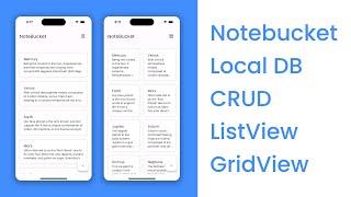 Flutter Tutorial | Local Database | CRUD | ListView & GridView