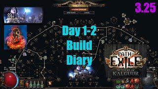 【Path of Exile 3.25】Day 1-2 Build Diary Zombie Necromancer Build Updates in Settlers League - 1242