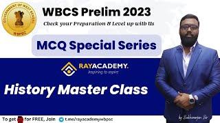 MCQ Special Series | History | WBCS Prelim 2023 | RAYACADEMY