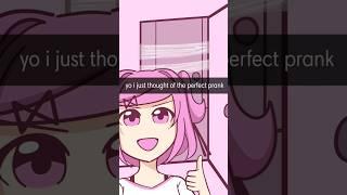 Natsuki attempts the Door Tape Prank | DDLC Animatic #ddlc #funny #memes