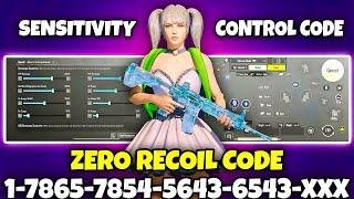 BGMI 3.5 UPDATE SENSITIVITY CODE | BGMI BEST SENSITIVITY SETTINGS | BGMI ZERO RECOIL SENSITIVITY