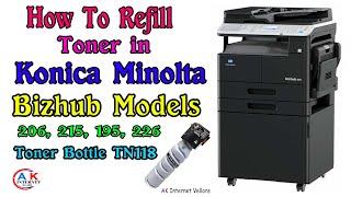 Konica Toner Refilling| Toner Refilling| Konica Toner Refilling 206|