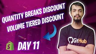 How to add Product Quantity Breaks Discount in Shopify  Tiered Volume Bundle Discount Shopify App