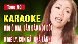 Môi Ô Mai, Lần Đầu Nói Dối Karaoke Tone Nữ | Diệp Thanh Thanh | Asia Karaoke Beat Chuẩn