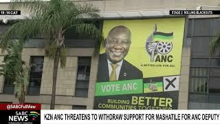 KZN ANC threatens to withdraw support for Mashatile as ANC Deputy President