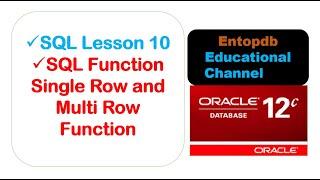 SQL Function | single row and multi row functions in sql Lesson 10 | Part 01