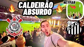 A ARENA VIROU UM INFERNO PRO NEYMAR COM A TORCIDA DO CORINTHIANS/ Corinthians 2 x 1 Santos