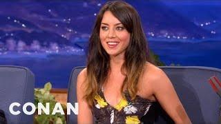 Aubrey Plaza: F#*% You Old People, I'm Going To Live Forever! | CONAN on TBS