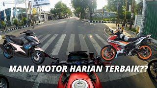 MOTOR SPORT VS MATIC VS BEBEK, MANA YANG TERBAIK UNTUK HARIAN?? // VIXION R