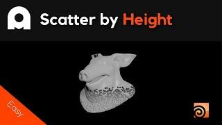 All About Scattering - 006 - Scatter By Height - Houdini Tutorial - Beginners