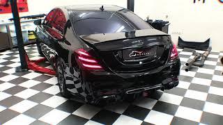 MORENDI Chiptuning: Mercedes Benz W222 S63 AMG Stage2+ S65 Brabus Rocket, Downpipe, Restyling