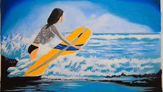 Acrylic painting ||Done By sajith ks