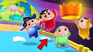 Shichan Trying To Win Crown In Fall Guys  | Shinchan Playing Fall Guys Squads | Funny Game 