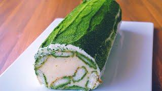 Matcha Tiramisu Pudding Roll | No-Bake