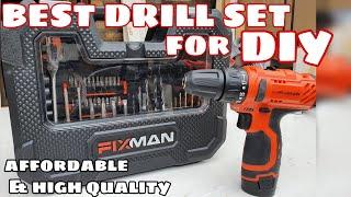 Sulit at Budget Cordless Drill Set for DIY Beginners!! Fixman 12V 58pcs Set!!  - Unboxing and Review