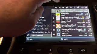 The results of my party essentials playlist being built using engine, DJ for desktop ￼