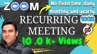 how to schedule a zoom recurring meeting