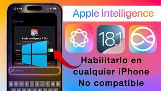 Habilitar Apple Intelligence en iPhone NO soportados TUTORIAL WINDOWS