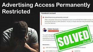 Facebook advertising access permanently restricted solution | Digital Learning With Zubair