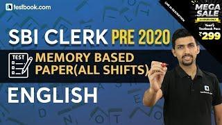 SBI Clerk Memory Based Paper 2020 | English Questions | SBI Clerk Exam Review + Complete Analysis