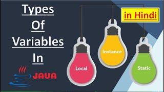 Types Of Variables (local, instance, static ) In Java (In Hindi) | Pradeep Nailwal