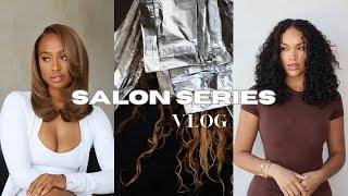 ATL SALON SERIES | @allyiahsface GOES CURLY AGAIN + BROWNS & BLONDES OH MY! + PRO MASTERCLASS BTS