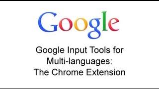 Google Input Tools: Chrome Extension