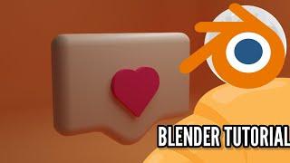 Blender 3D Icon Making  Tutorial For Beginner Blender #blender