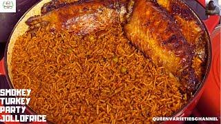 How To Cook Perfect Nigerian Smoky Party Jollof Rice:Step by Step!Nigerian Party Jollof RECIPE#party