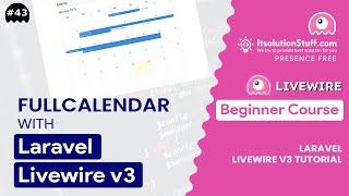 FullCalendar with Laravel Livewire 3 | EP 43