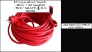 uniTEC 44590 - Extensión para generadores (H05RR-F 3G1, 5 mm², 25 m), color rojo