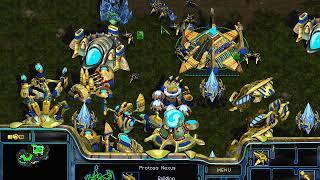 StarCraft: Brood War - 1 Protoss vs 7 Protoss (vs 7 computers ) Map: Big Game Hunters