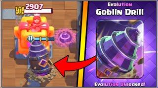 BEST GOBLIN DRILL EVOLUTION DECK IN CLASH ROYALE |  EVOLVED GOBLIN DRILL!