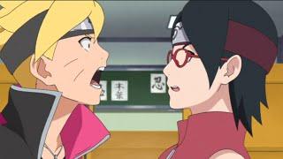 Boruto "beija" Sarada - Boruto: Naruto next generations (dublado)