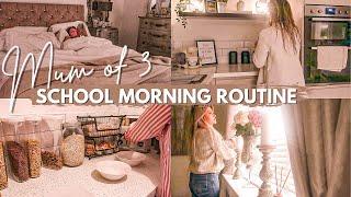 SINGLE MUM OF 3 6AM SCHOOL MORNING ROUTINE *realistic & productive*