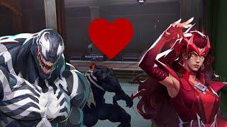 Marvel Rivals Venom Flirts With Scarlet Witch