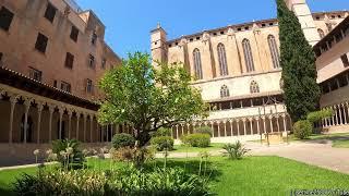 Palma de Mallorca. Royal Monastery of Sant Francesc, Walking Around the Cloister and the Church