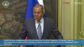 Лавров: Сирия выразила России поддержку и понимание целей спецоперации на Украине