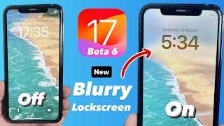 iOS 17 New Hidden Features - New Blurry Lockscreen Effect - Enable Now