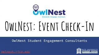 OwlNest Event Check-In App Training