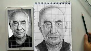 Drawing Portrait With Grid Method