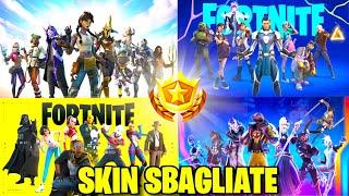 TUTTE LE SKIN SBAGLIATE NEI PASS BATTAGLIA SU FORTNITE