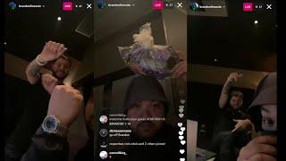 Brandon Finessin & Bugz Ronin Playing Beats in the Studio on IG Live (Sep 23, 2021)